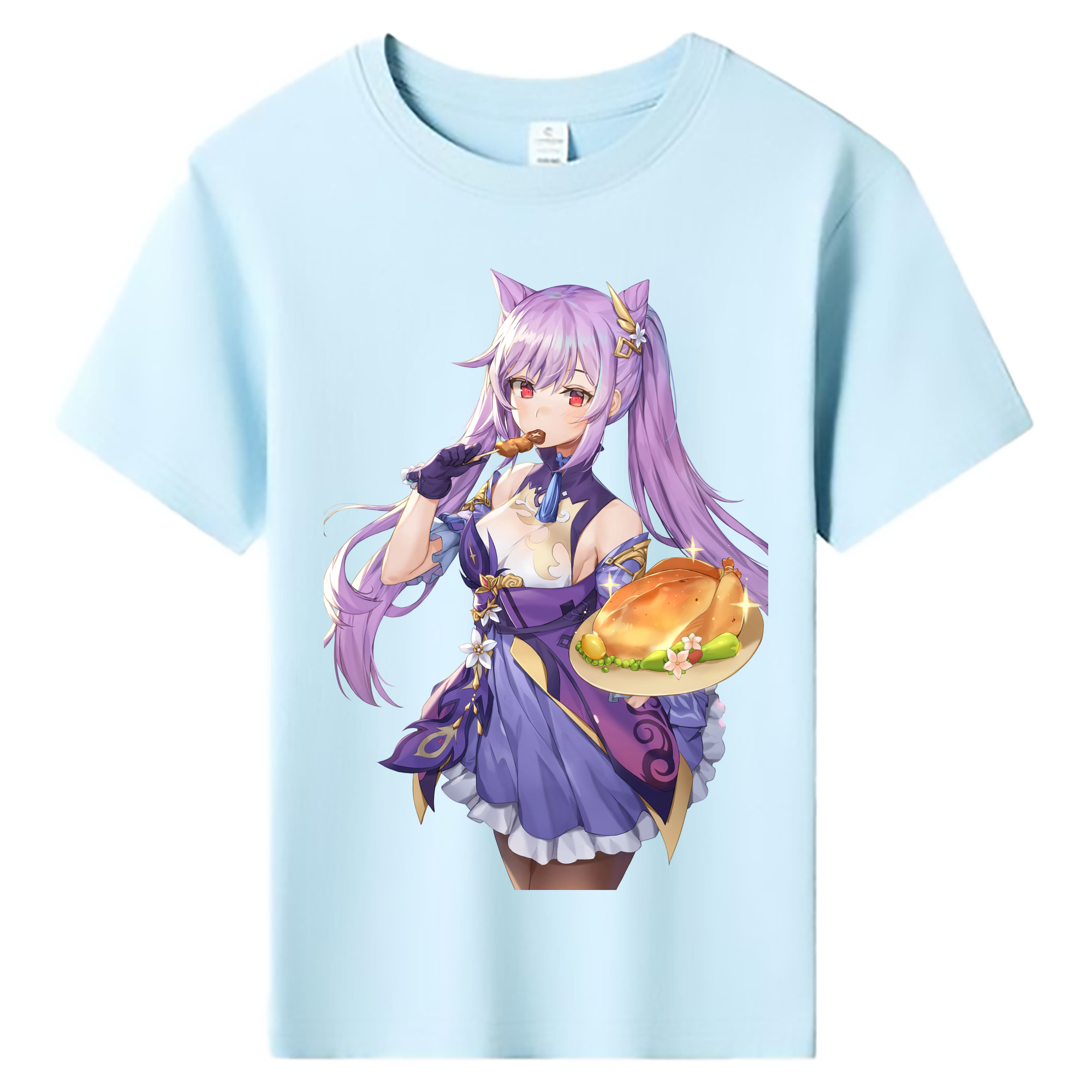 げんし神 刻晴 こくせい genshin Kokusei 綿100％キッズTシャツ（フロントプリント）